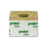 Grodan 100x100x65 mm, growing cube with small hole 27x40 mm, 1 pc.